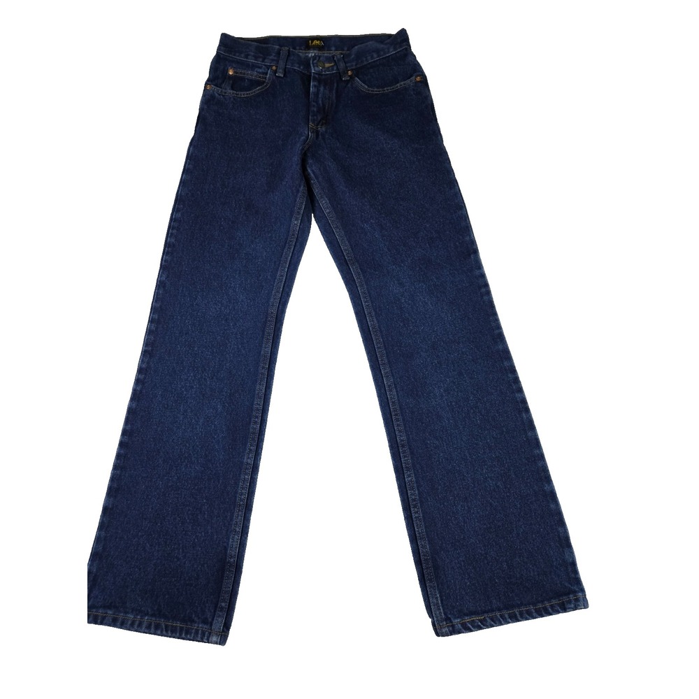 Vintage Lee Blue Jeans Mens 29 x 32 Dark Blue Regular Fit Cowboy Western Denim